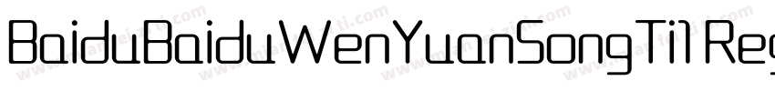 BaiduBaiduWenYuanSongTi1 Regular字体转换